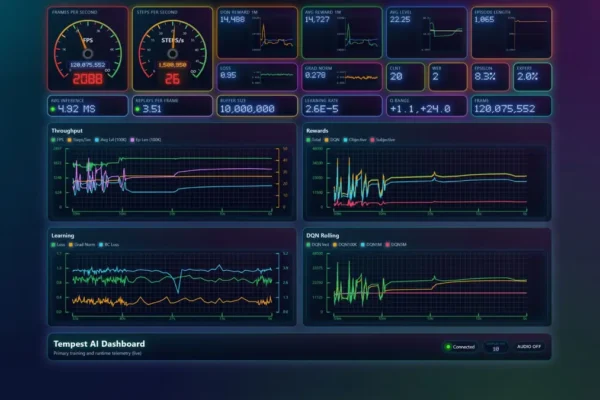 Dave Plummer mostra painel synthwave do Tempest AI e compara ao Task Manager