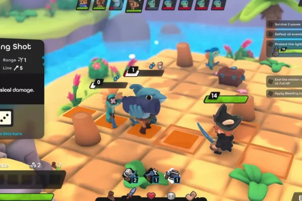 Se Mewgenics for demasiado perturbador, você pode preferir os encantos por turnos de Dobbel Dungeon