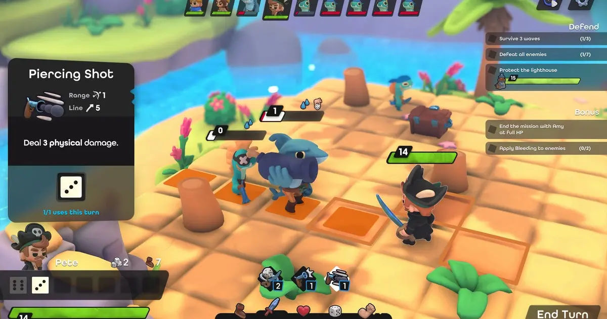 Se Mewgenics for demasiado perturbador, você pode preferir os encantos por turnos de Dobbel Dungeon