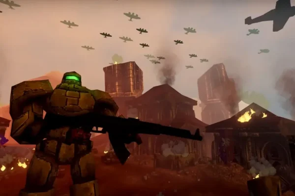 Fishing Shop Simulator mistura pesca e mechs em uma Roma antiga pós‑guerra; demo vicia em duas horas