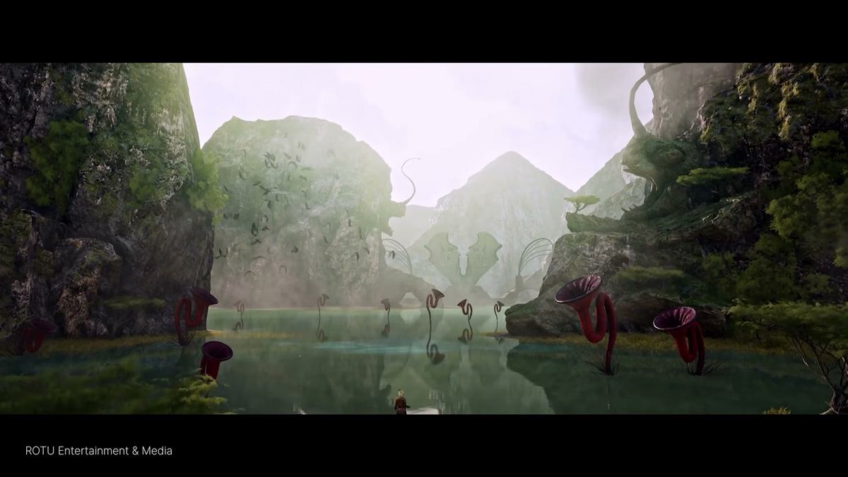 Amir Surman explica os tres pilares da Roto Entertainment: jogos, visualizacao e midia.