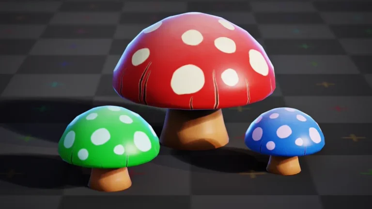 Tutorial mostra como criar cogumelos low poly pintados à mão