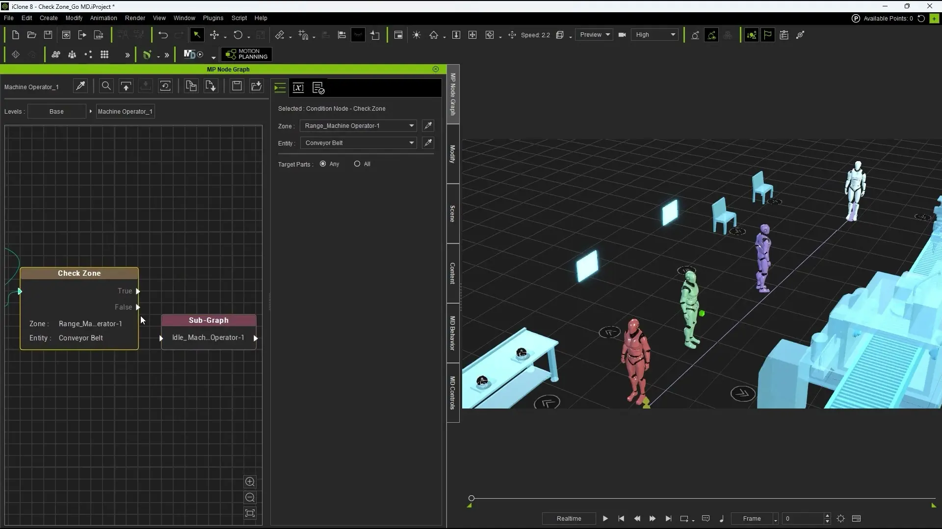 Duplicacao do Check Zone e configuracao para detectar o supervisor em uma nova trigger zone