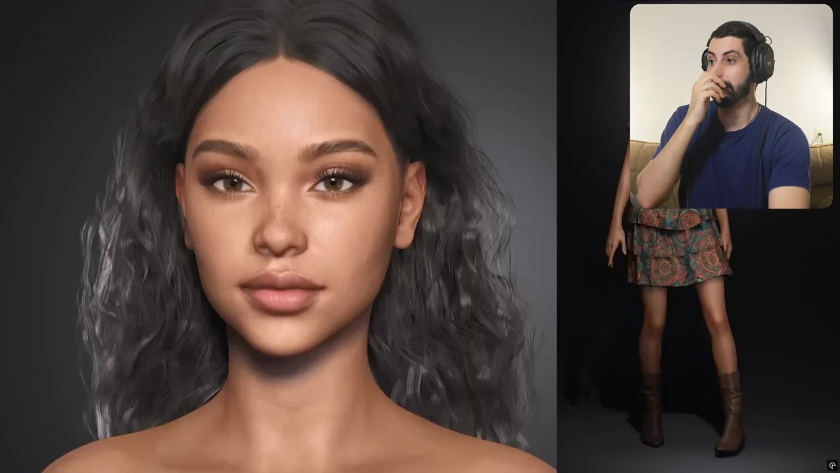 Geracao de personagem no Character Creator com Headshot 3 a partir de imagem ou texto