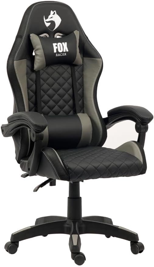 Cadeira Gamer Fox Racer Vulpes Cinza WZ-318