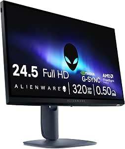 Monitor gamer Alienware 25 polegadas Full HD Fast IPS 320 Hz AW2525HM