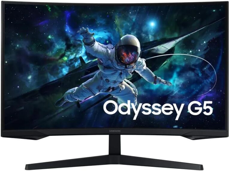 Monitor gamer Samsung Odyssey G5 32 polegadas QHD 165 Hz curvo