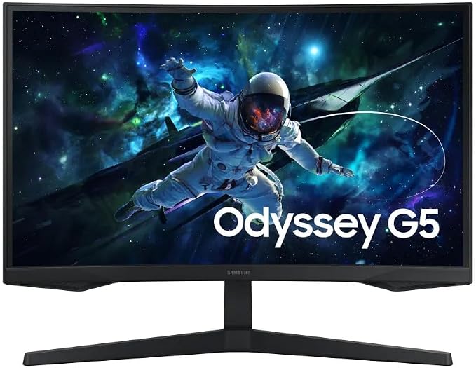 Monitor gamer Samsung Odyssey G5 G55C 27 polegadas QHD 165 Hz curvo