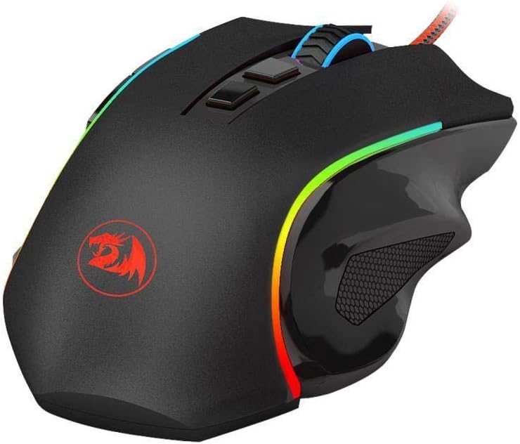 Mouse gamer com fio Redragon Griffin RGB 7200 DPI M607