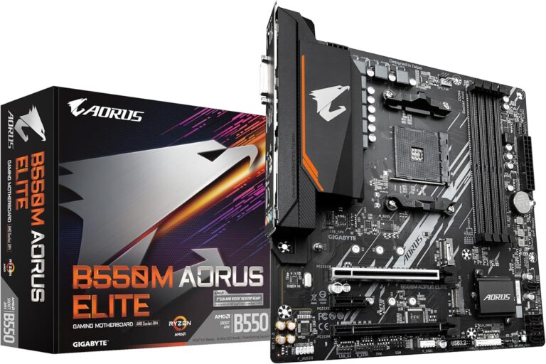 Placa-mãe Gigabyte B550M AORUS ELITE, AMD AM4, micro-ATX, DDR4