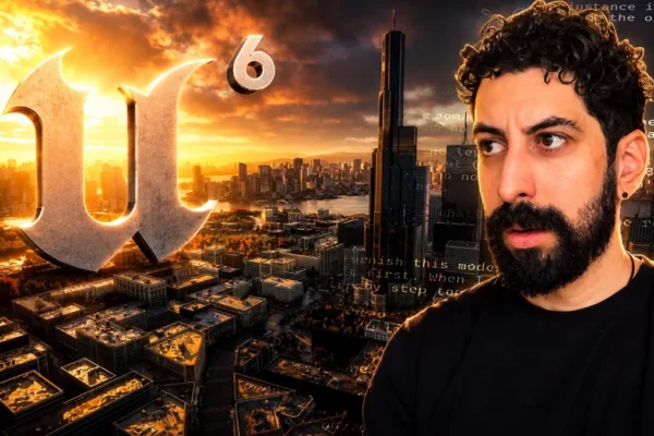 PCG da Unreal Engine 5.8 transforma regras em cidades inteiras