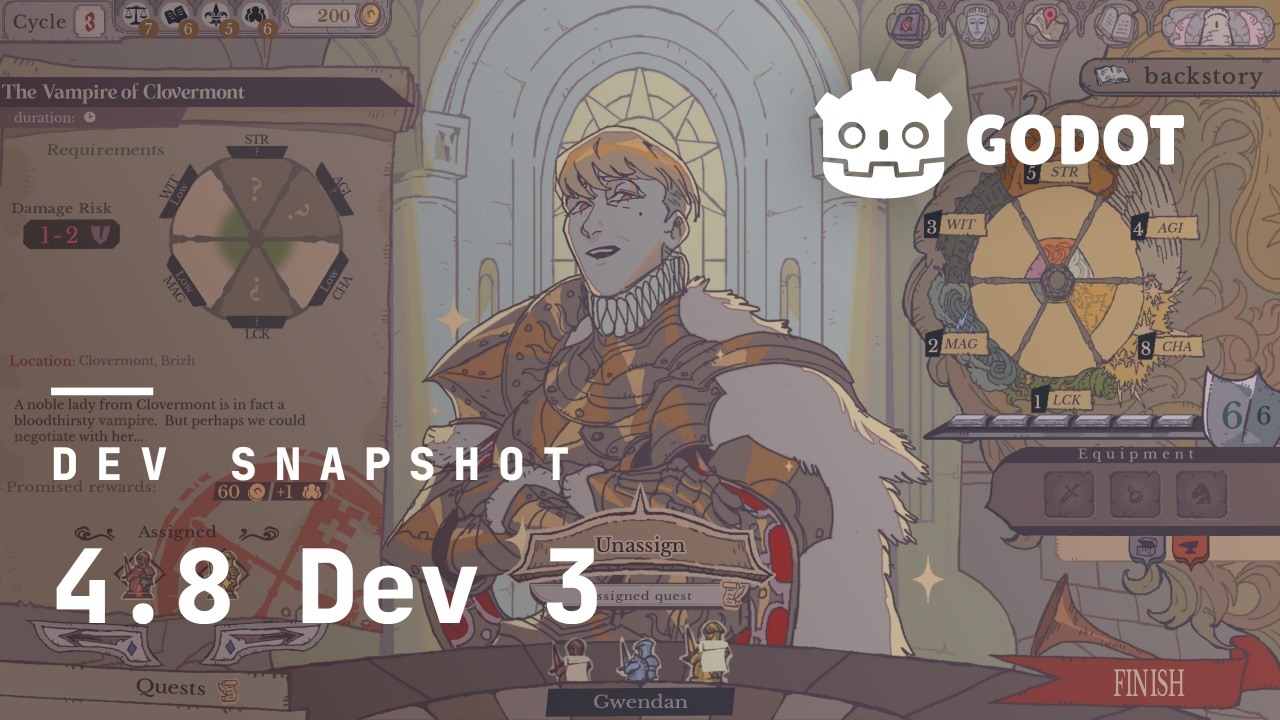 Godot 4.8 dev 3 traz refinamentos no editor e XR