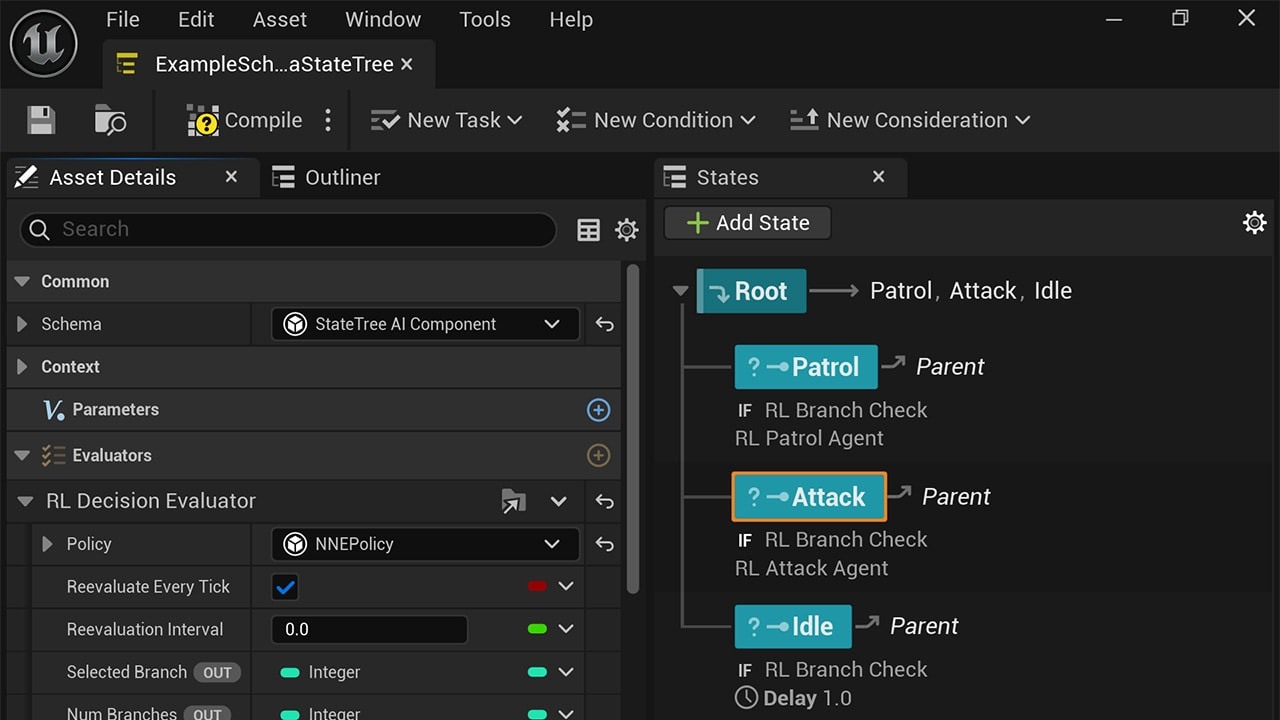 Announcing AMD Schola v2.1: state trees, scale, and a richer training stack