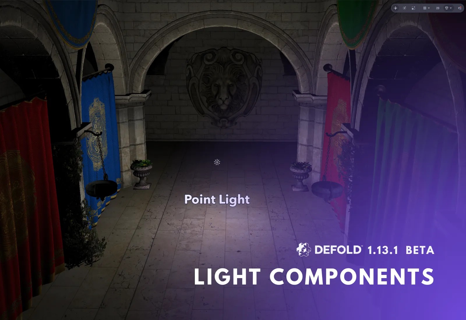 Light components introduced in Defold 1.13.1