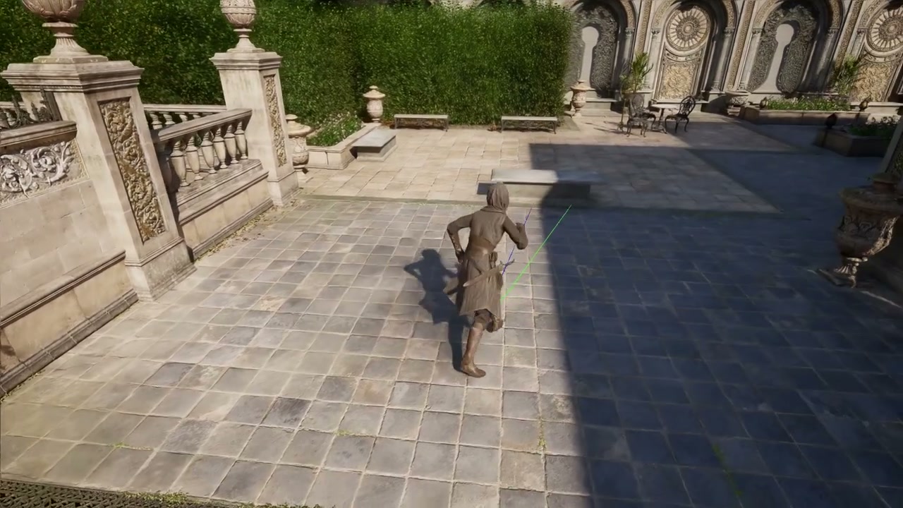 Quadro 3 da demonstração oficial do MotionBricks na Unreal Engine 5