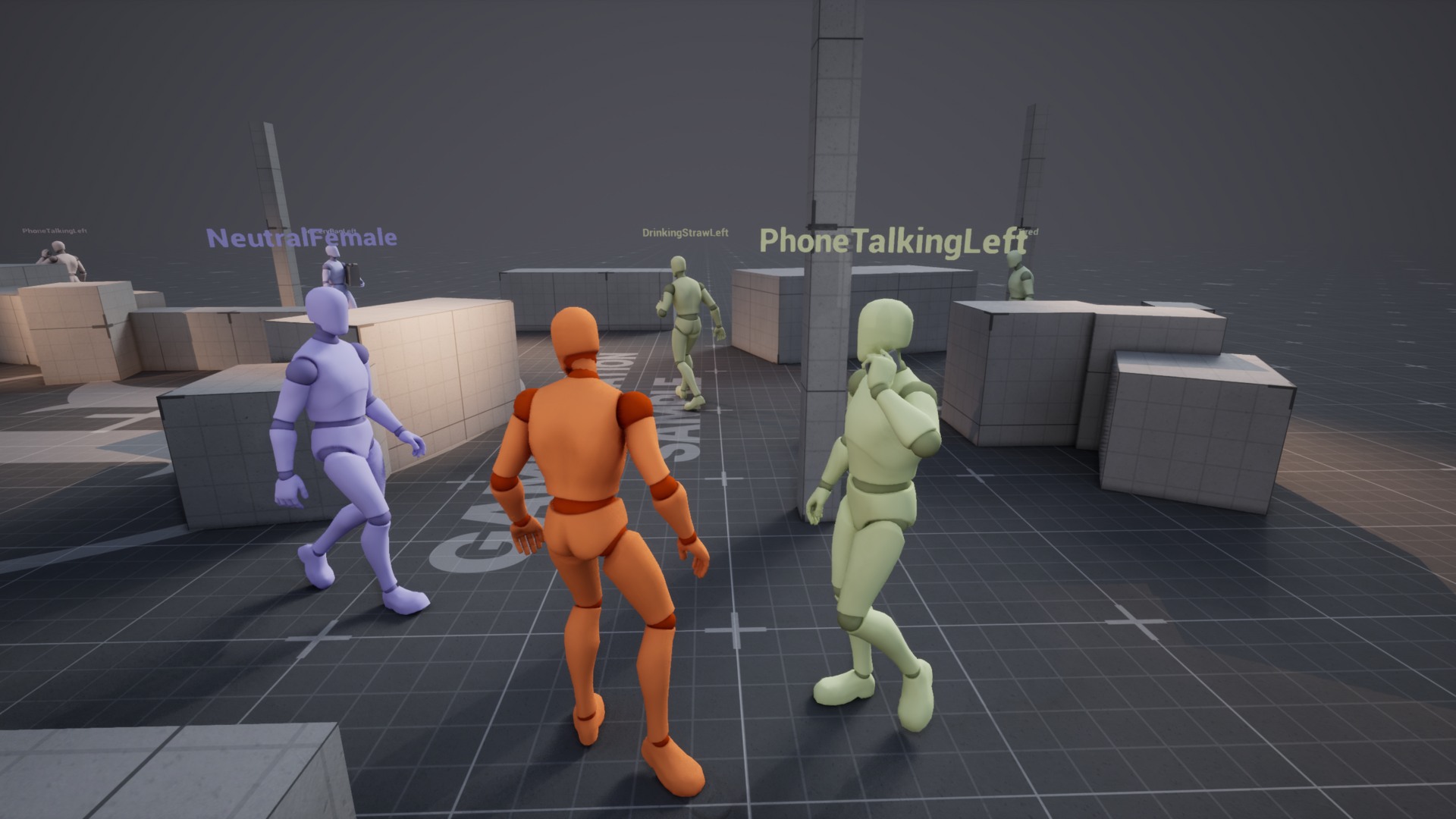 Demonstracao de controlador de NPC do AnimGen Example