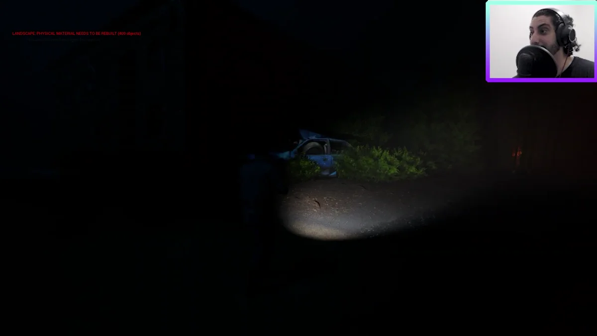 Cenário abandonado com carro e prédios na Unreal Engine