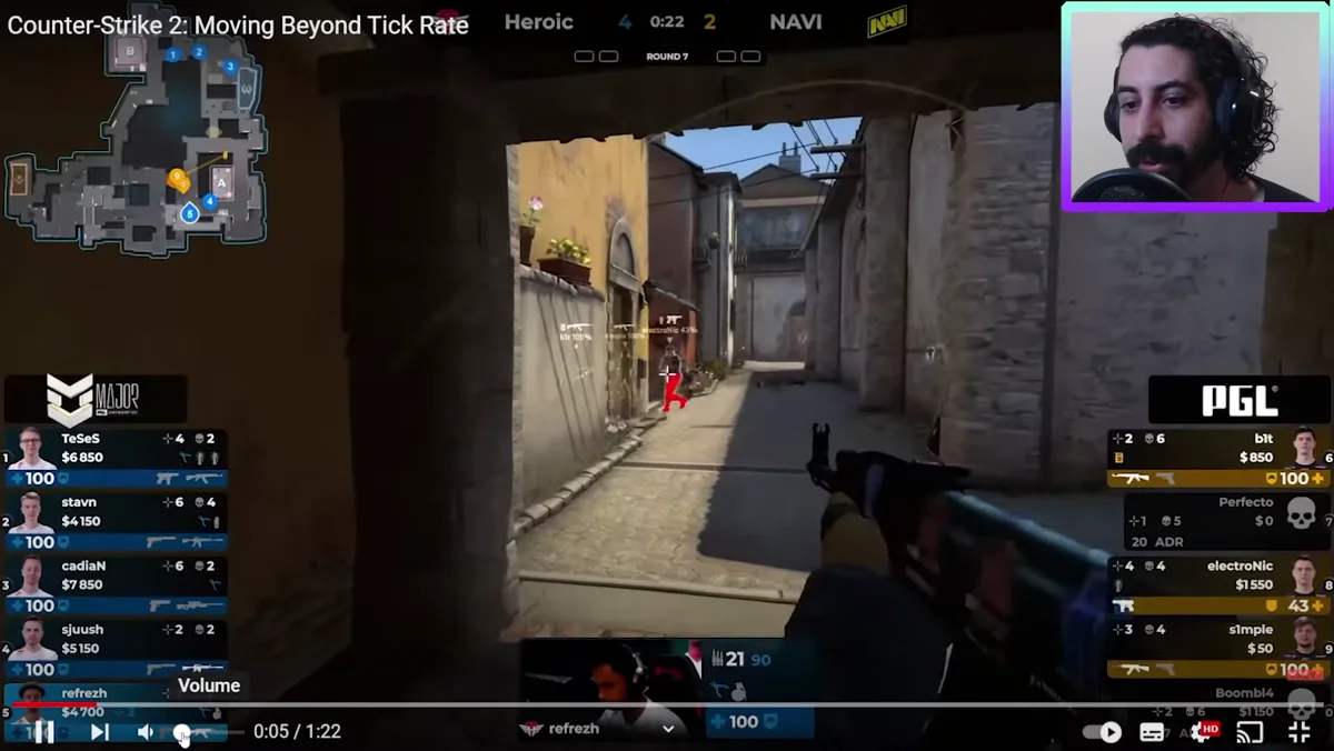Apresentacao da nova smoke do Counter Strike 2 no site da Valve