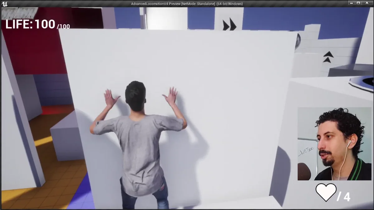 Esferas metálicas do cenário em movimento no minigame