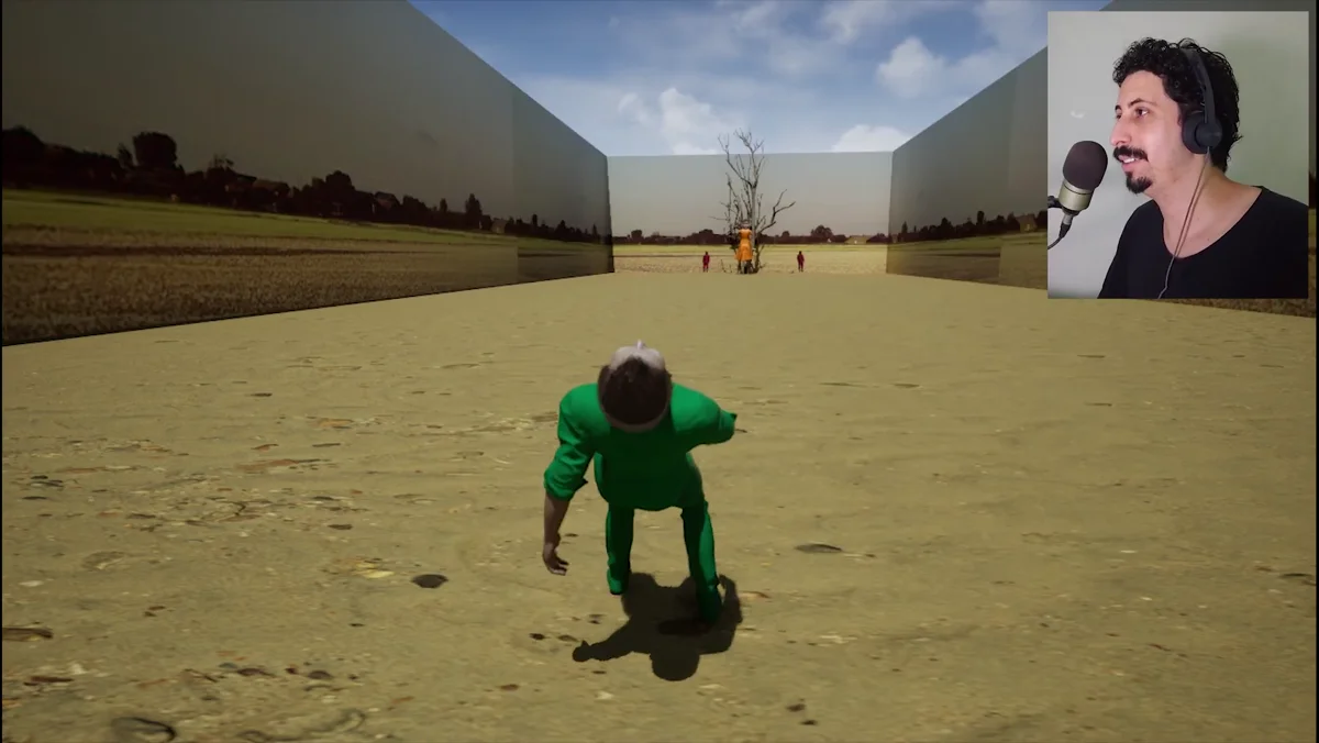 Gameplay do minigame Batatinha Frita 1, 2, 3 recriado na Unreal Engine 5.