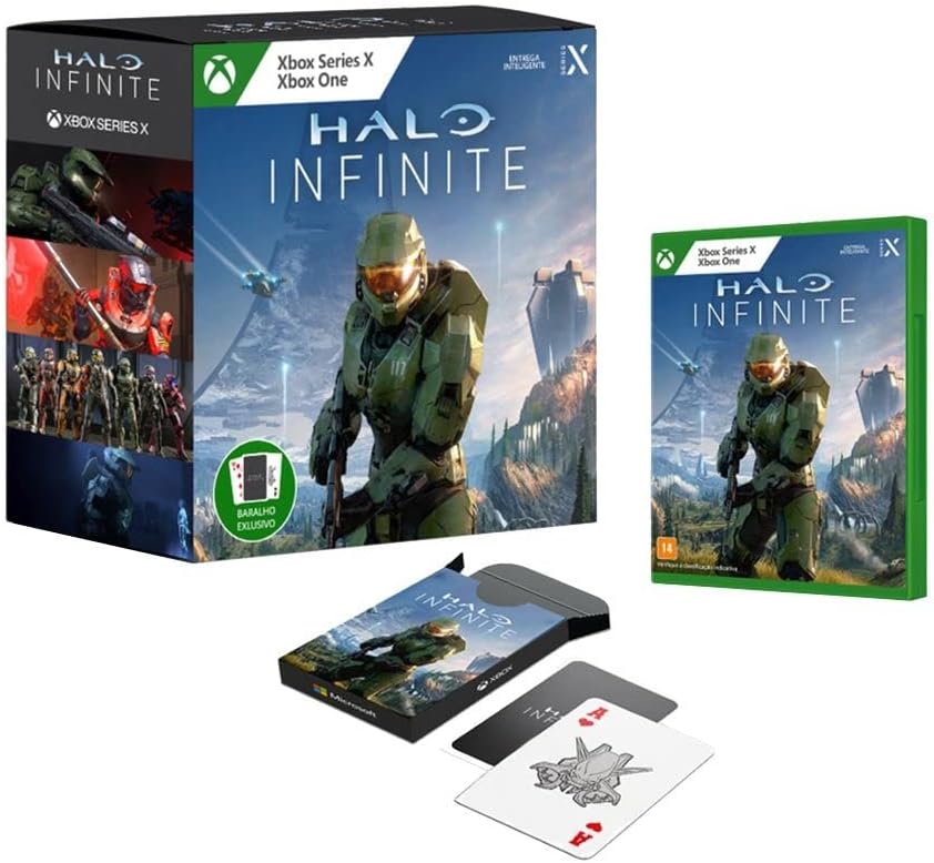 Halo Infinite Edição Exclusiva com baralho para Xbox One e Xbox Series X