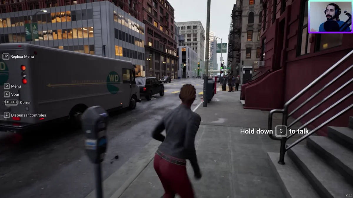Cidade de Matrix Awakens no Unreal Engine 5 durante a demonstração