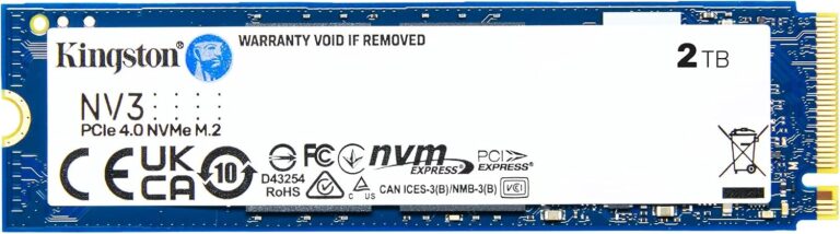 Kingston NV3 2TB M.2 2280 NVMe SSD PCIe 4.0 x4 – SNV3S/2000G
