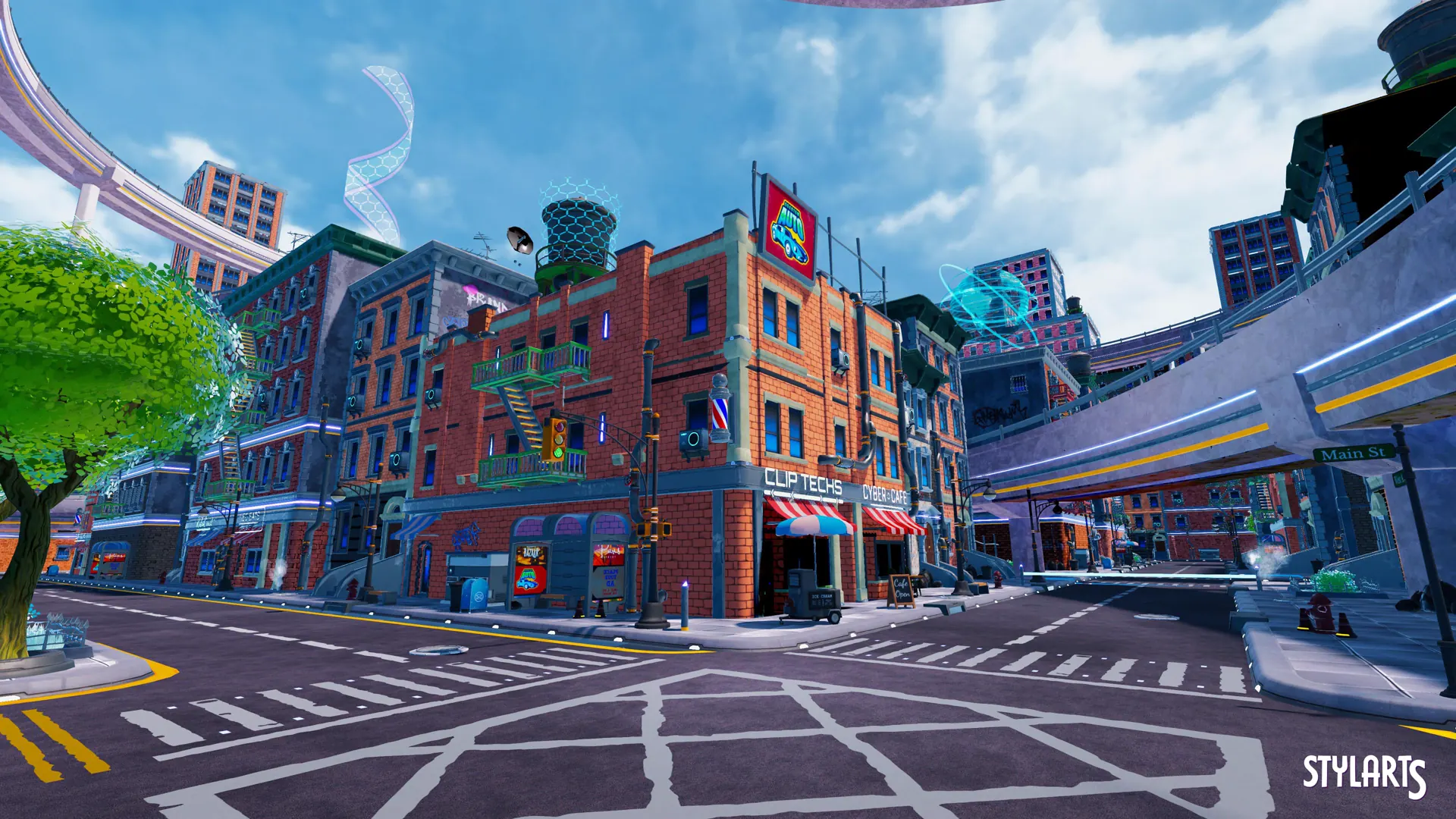 Stylized Sci-Fi Modern City para Unity