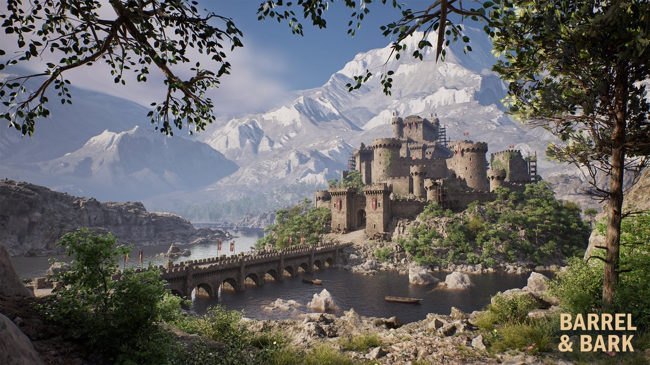 Ambiente medieval do bundle Unreal Engine da Leartes Studios