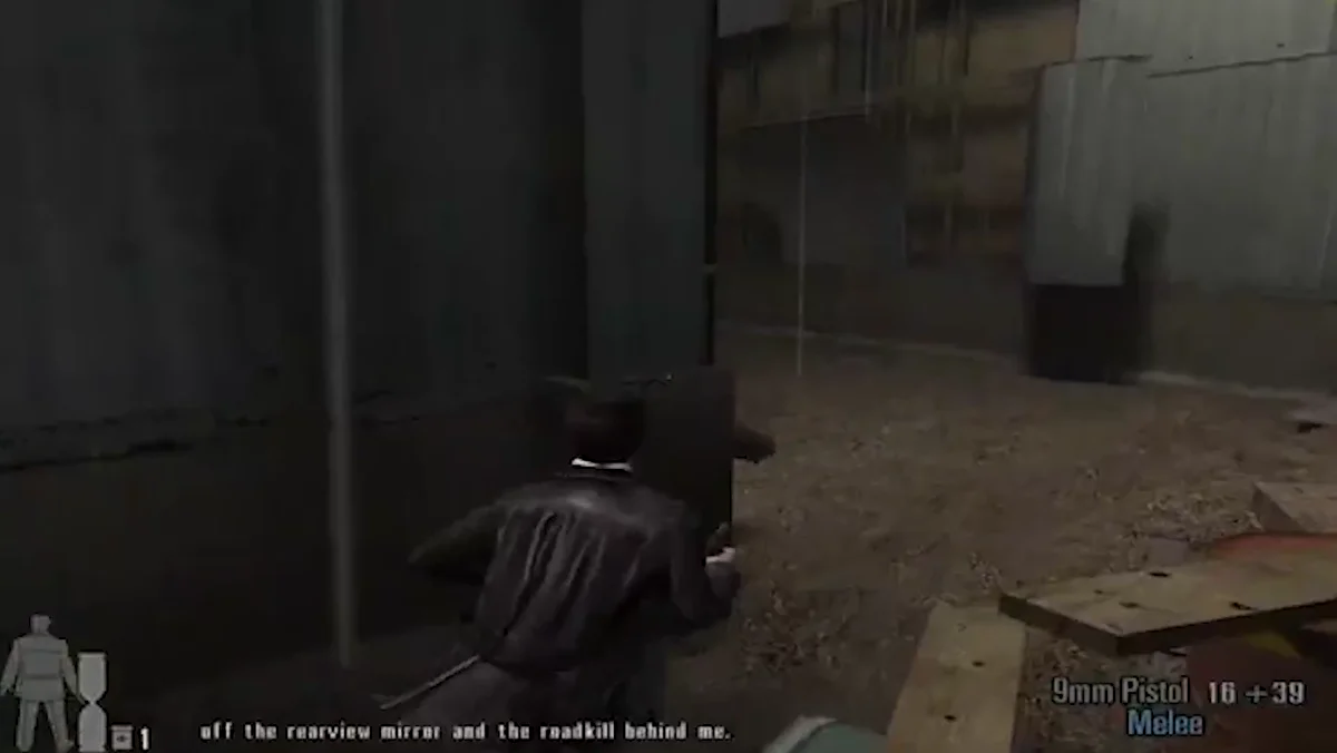 Cena de Max Payne 2 destacando movimento leve e interacao