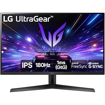 Monitor Gamer LG UltraGear 27GS60F-B, 27 polegadas, IPS Full HD, 180Hz, 1ms GtG, G-Sync/FreeSync, HDR10