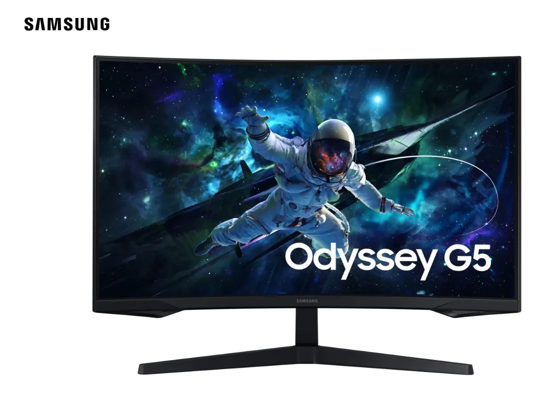Monitor gamer Samsung Odyssey G5 32 polegadas QHD 165 Hz curvo
