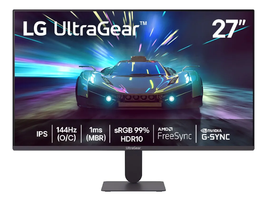 Monitor LG UltraGear 27 polegadas IPS Full HD 144 Hz
