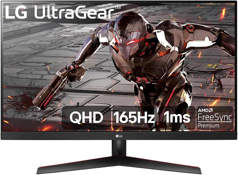 Monitor LG UltraGear 31,5 polegadas QHD 165 Hz 1 ms