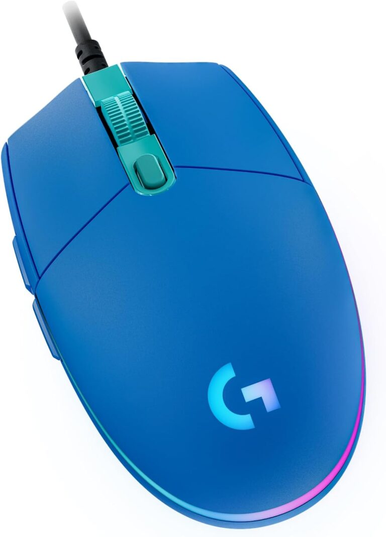 Mouse Gamer Logitech G203 LIGHTSYNC RGB, 8.000 DPI, 6 botoes programaveis, azul