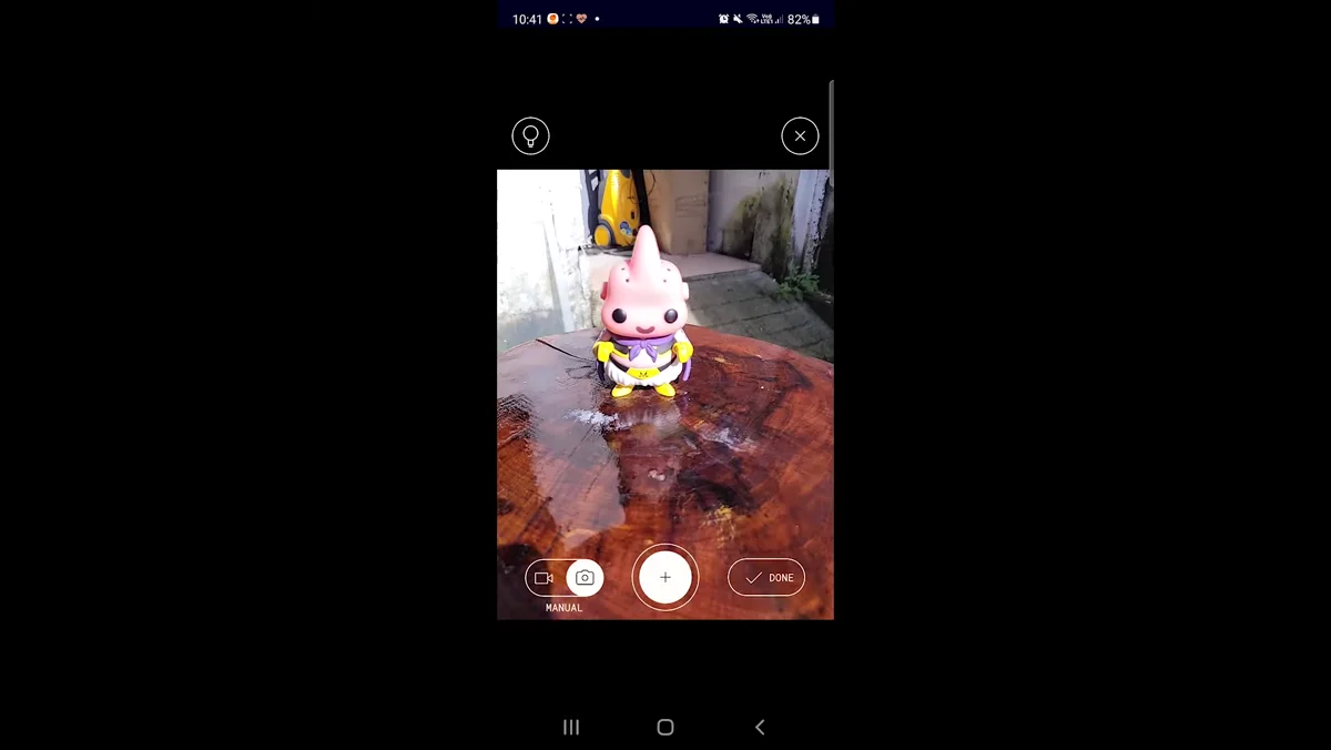Processo de escaneamento por vídeo em aplicativo de fotogrametria