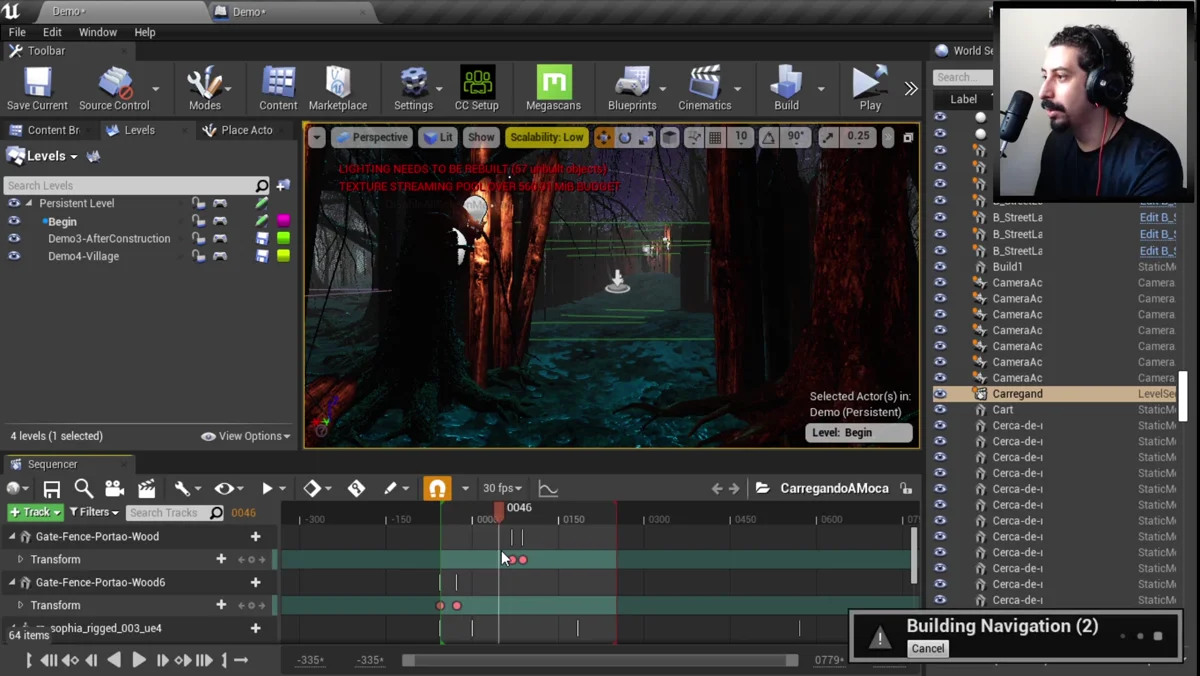 Portao do mapa associado a progressao por cutscene
