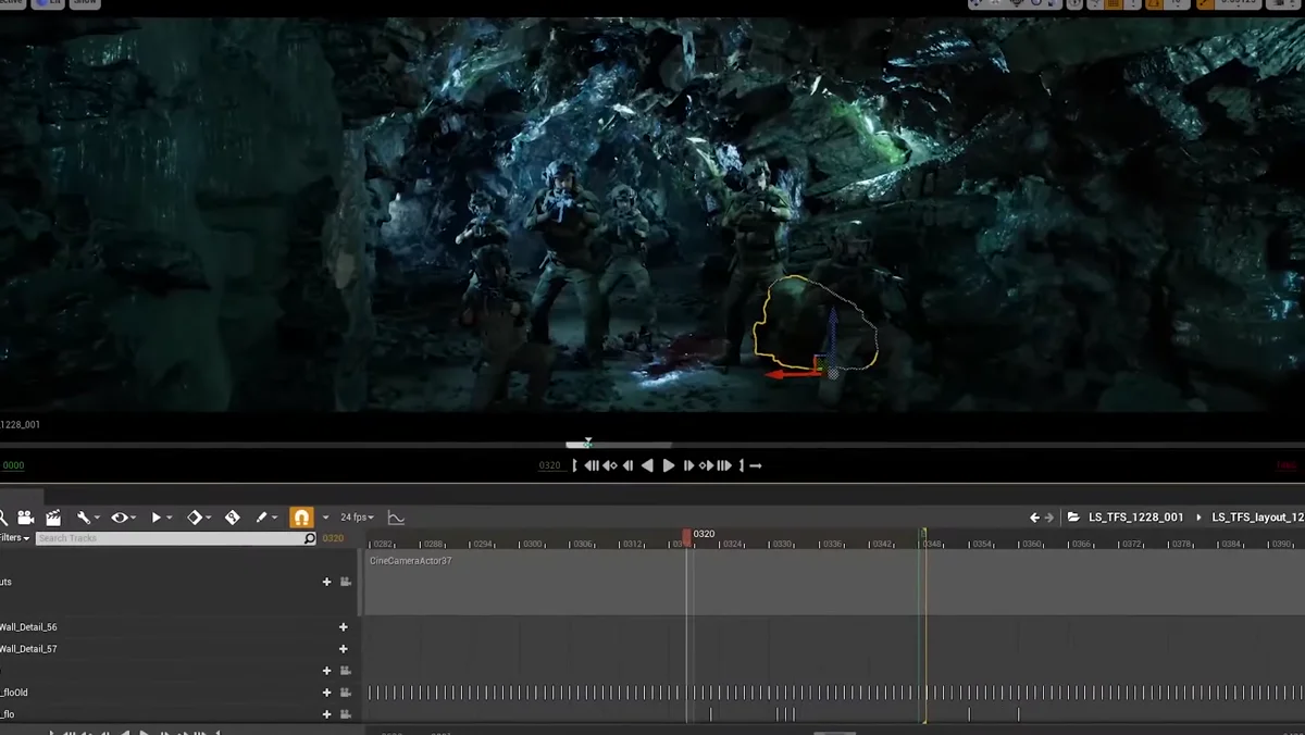 Caverna criada com assets Quixel e captura de movimento na Unreal