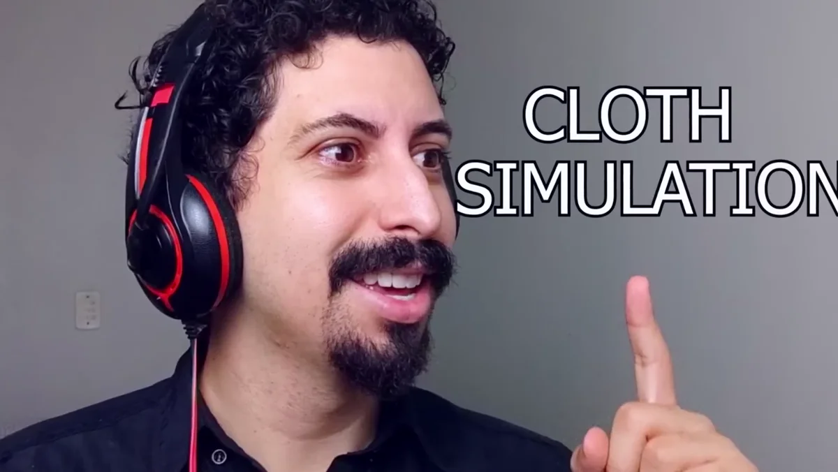 Personagem em teste de simulação de tecido no jogo de terror