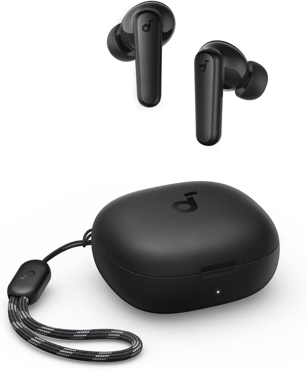 soundcore P20i da Anker, Fone de Ouvido Bluetooth 5.3 Sem Fio, 2 Mics IA | Bass UP, Graves Potentes, Drivers de 10mm, 30H, Resistência à Água TWS, Personalização de Som via App para Academia, IPX5
