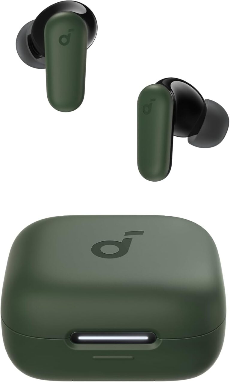soundcore P30i da Anker, ANC Fone de Ouvido Bluetooth 5.4 Sem Fio, TWS | 45H, com Cancelamento de Ruído Adaptativo, Graves Poderosos, Estojo 2-em-1 com Suporte para Celular, IP54, Fone Gamer TWS