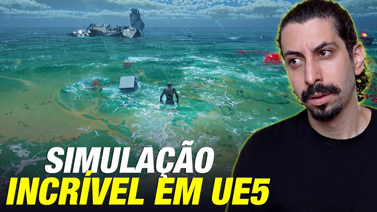 FluidNinja no Unreal Engine 5: rios, oceanos e física de partículas