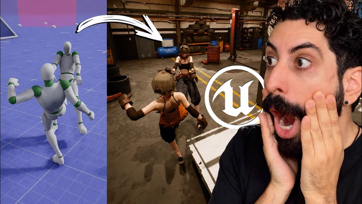 Unreal Engine 5.8 amplia movimentacao, ragdoll e fisica para jogos mais expressivos