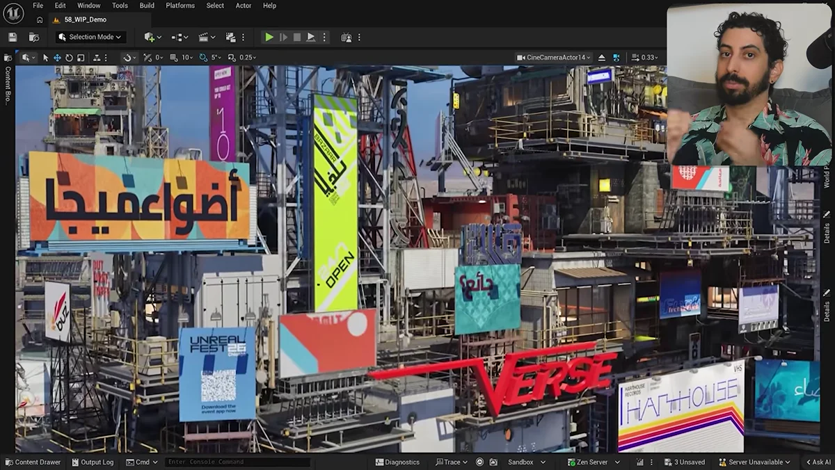 Discussão sobre produção de jogos para várias plataformas com Unreal Engine