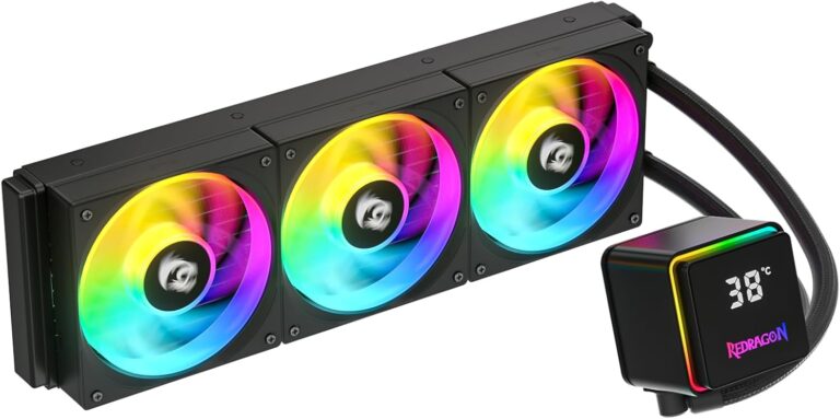 Water Cooler Redragon CCW-3017 Preto 360mm ARGB com display