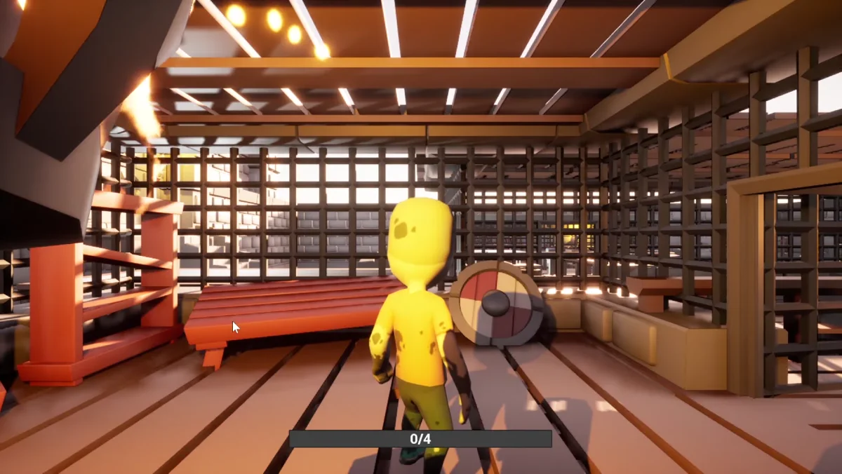 Inicio da gameplay de Where Are My Brains na Unreal Engine