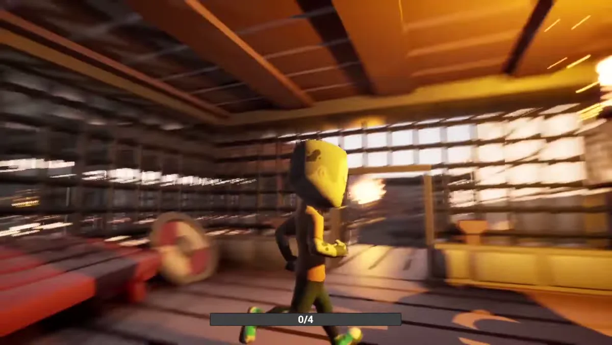 Zumbi em cenario medieval coletando cerebros no jogo