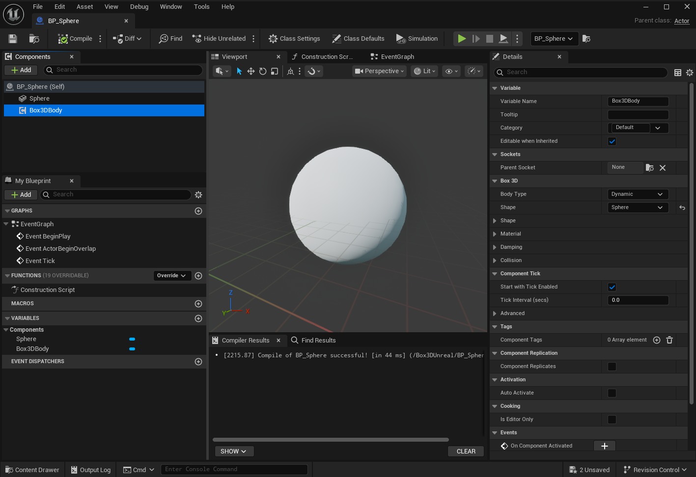 Box3DBody Component