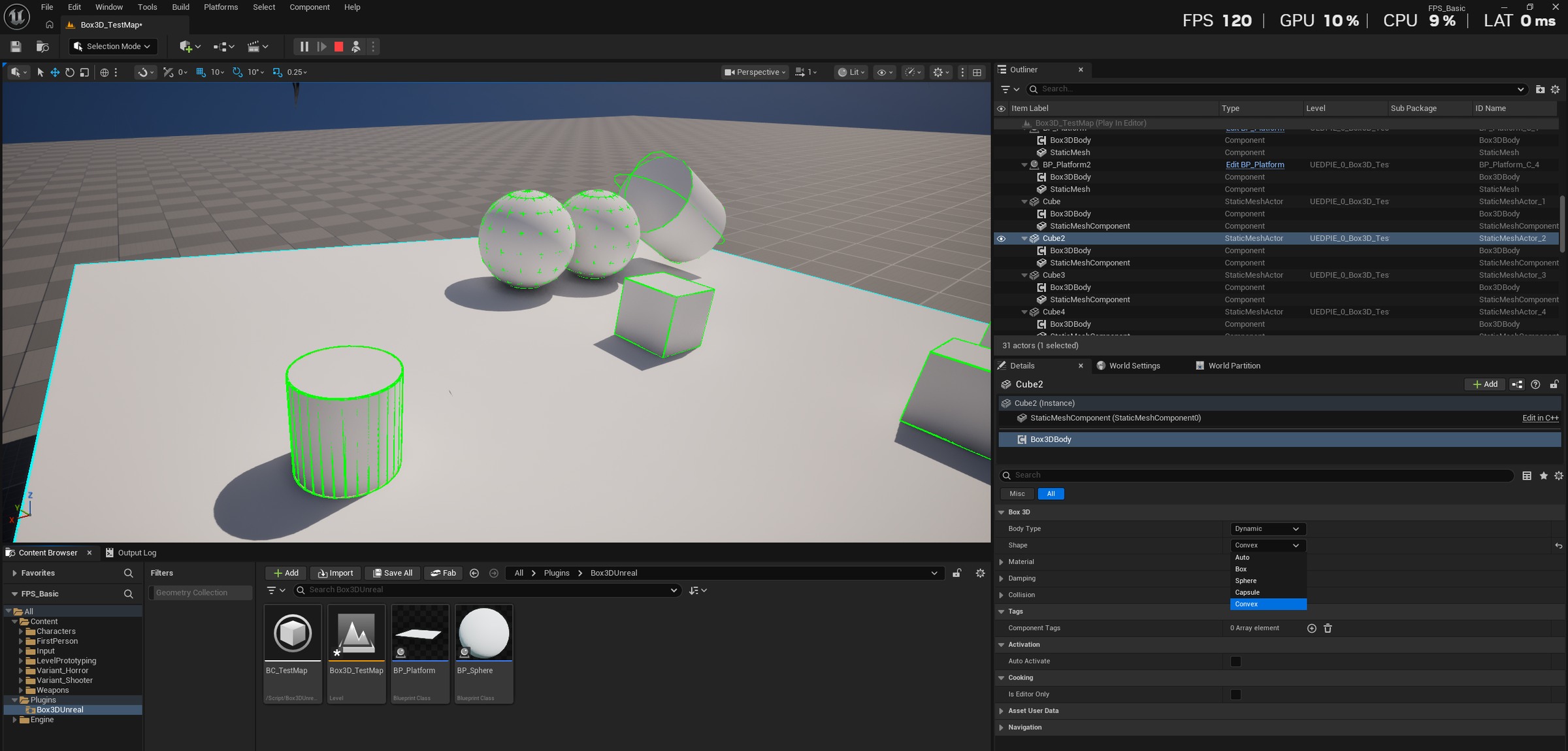 Convex Collision Setup