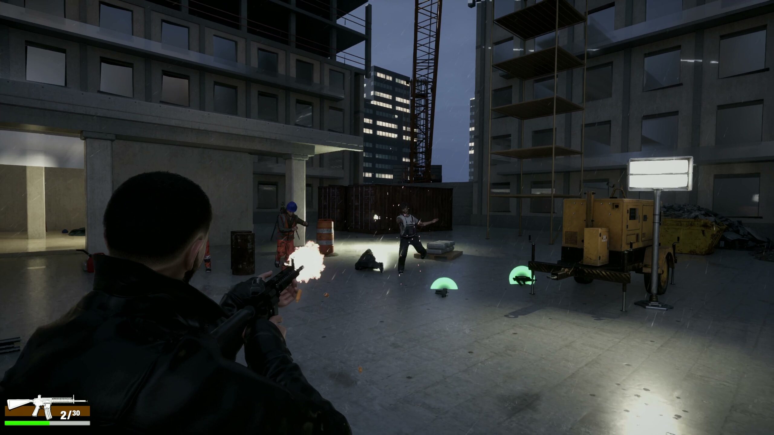 A final stand beneath construction lights